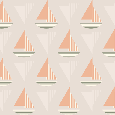 Geometric sailing boats